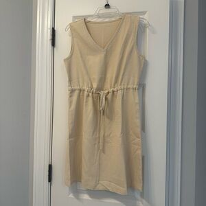 SHEIN Beige Sleeveless Dress (NEW)